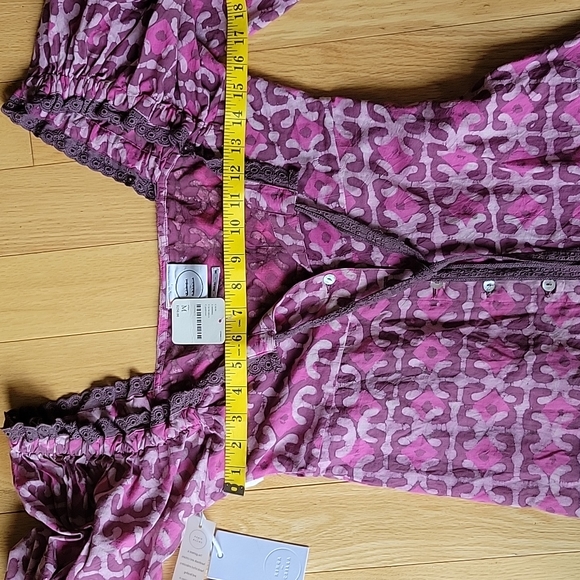 Free People × Kinga Csilla Waxed Ambrose Printed Lace Dress - Picture 15 of 16